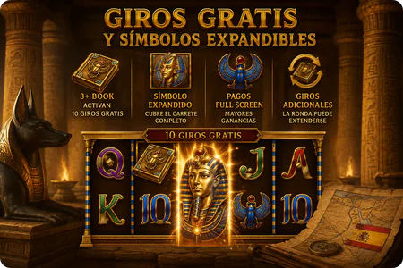 Captura de pantalla de la ronda de Giros Gratis en Book of Dead